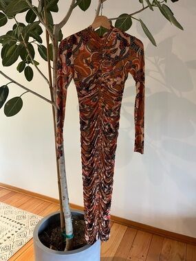 alc ansel ruched dress A.L.C. Ansel Midi Dress